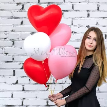 5 Воздушных Шаров "Сердце"