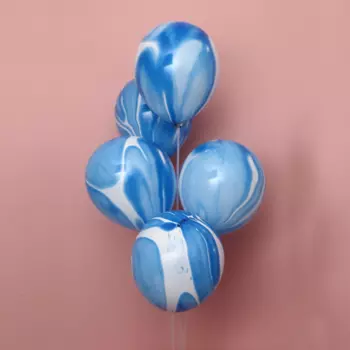 5 Воздушных Шаров Тай Дай (Голубой)