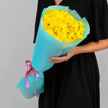 5 Жёлтых Кустовых Хризантем Ромашка