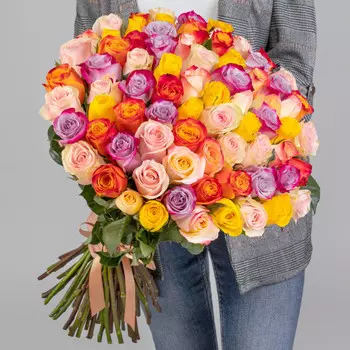 75 Роз Микс (50 см.)
