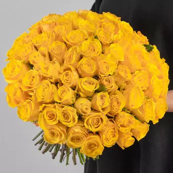 75 Желтых Роз (30-40 см.)