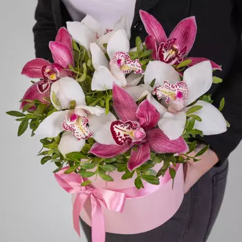 7 Орхидей Микс в коробке