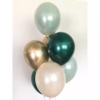 7 Пастельных Воздушных Шаров (Металлик)