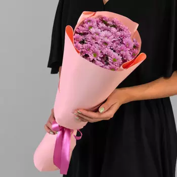 7 Розовых Сантини Ромашка