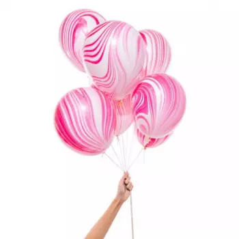7 Воздушных Шаров Тай Дай (Розовый)