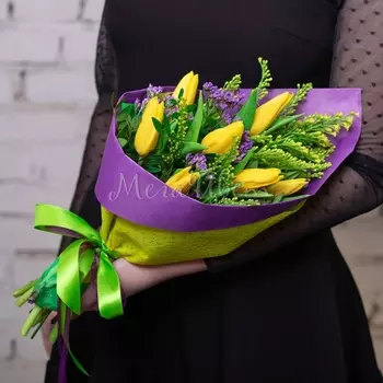 7 Желтых Тюльпанов