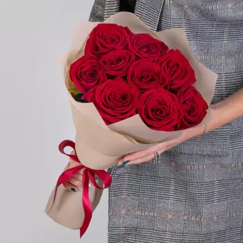 9 Красных Роз (50 см.)