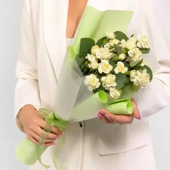 9 Кустовых Лимонных Гвоздик