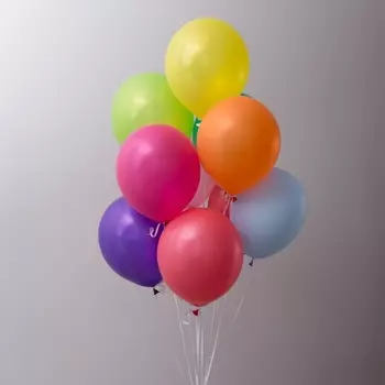 9 Разноцветных Воздушных Шаров