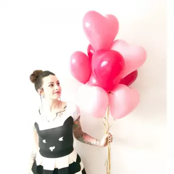 9 Воздушных Шаров "Сердце" Микс