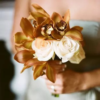 Букет Невесты "Шоколадная Орхидея"