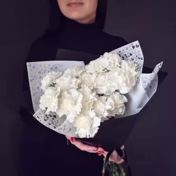 Букет "15 Белых Гвоздик"