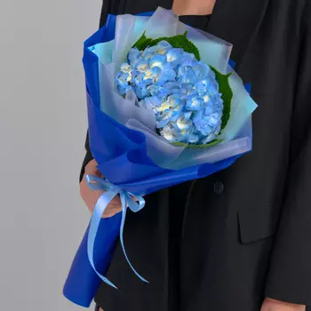 Букет "Голубая Гортензия"