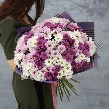 Букет "Нежные Хризантемы"