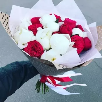 Букет "Роза в Сливках"