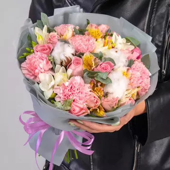 Букет "Розовое Небо"