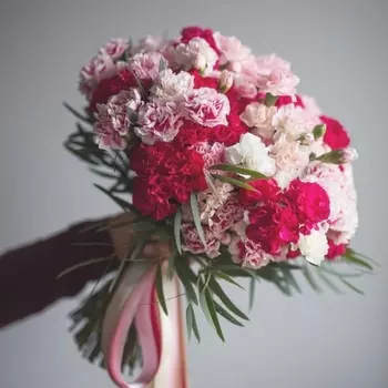 Букет "Розовый Микс Из Гвоздик"