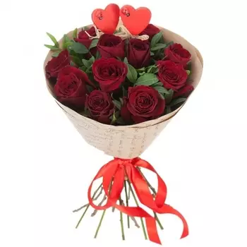 Букет "Влюбленные Сердца"
