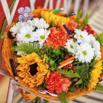 Букет "Жёлто-Рыжая Осень"