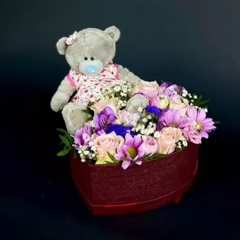 Коробка Мишка Тедди "Девочке"