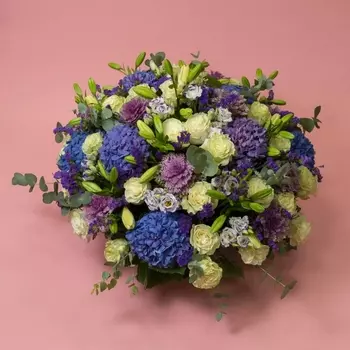 Корзина Цветов "Синий Иней"