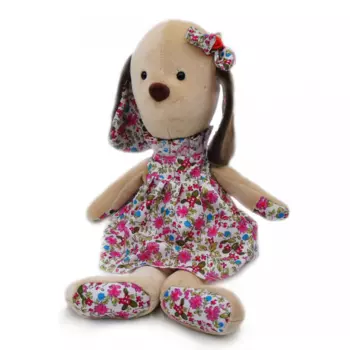 Мягкая игрушка Собачка Клёпа "Бежевый" (40 см.)