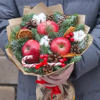 Новогодний Букет "Ароматное Яблоко"