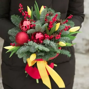 Новогодний Букет "Лесная Сказка"