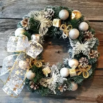 Новогодний Венок "Бабочка"