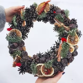 Новогодний Венок "Шишкин Лес"