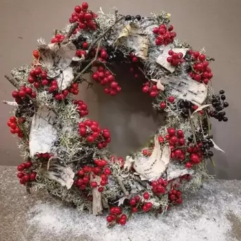 Новогодний Венок "Ягодный"