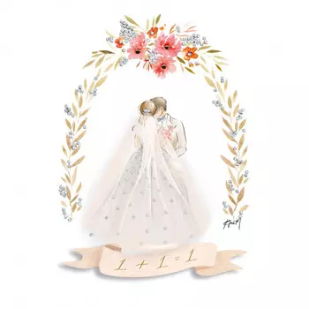 Открытка "1+1=1"