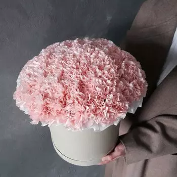 Шляпная коробка "51 Розовая Гвоздика"