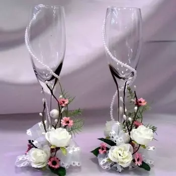 Свадебное Оформление Фужеров №1