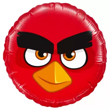 Воздушных Шар "Круг", Angry Birds (Красный)