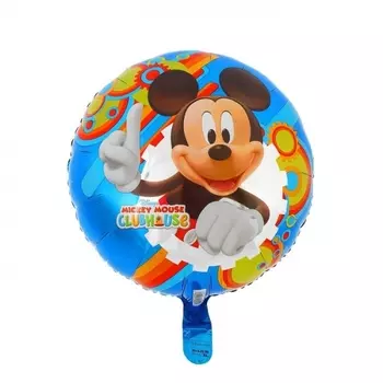 Воздушный Шар "Круг", Микки Маус (Голубой)