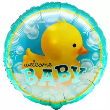 Воздушный Шар "Круг", Утенок (Голубой)