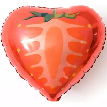 Воздушный Шар "Сердце" (Клубника, красный)