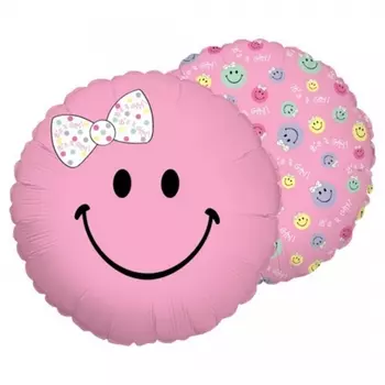 Воздушный Шар "Смайлик Девочка"