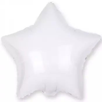 Воздушный Шар "Звезда" (Белый цвет)