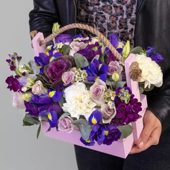 Букет "Апрель" в ящике