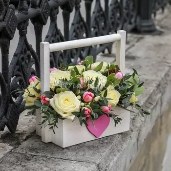 Букет "Сладкое Мгновение" в ящике