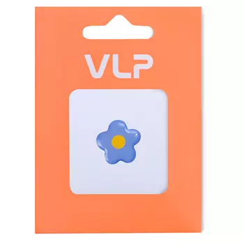 3D Стикер VLP Flower Blue Cream, силикон, сине-бежевый цвет