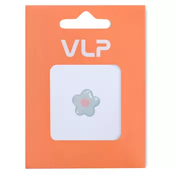 3D Стикер VLP Flower Blue Pink, силикон, сине-розовый цвет