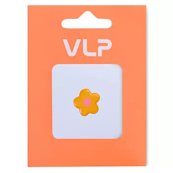 3D Стикер VLP Flower Creamy Yellow Pink, силикон, бежевый желто-розовый цвет