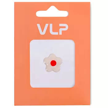 3D Стикер VLP Flower White Red, силикон, бело-красный цвет