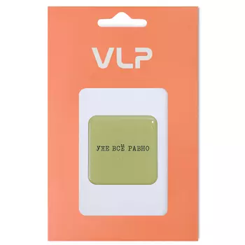 3D Стикер VLP Square Green, силикон, зеленый цвет