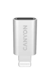 Адаптер Canyon CNE-USBC02 USB-C/Lightning, серебристый