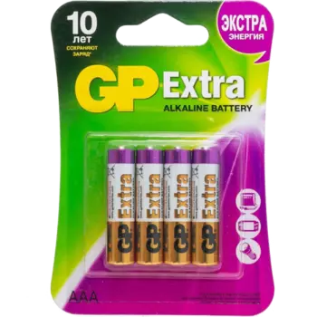 Батарейка GP Extra Alkaline 24A-LR03 4шт.