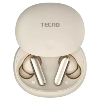 Bluetooth-гарнитура TECNO True 1 Air, кремовый белый